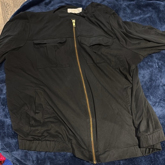 Next bumper style zipper long sleeve top Sz L - Picture 5 of 9